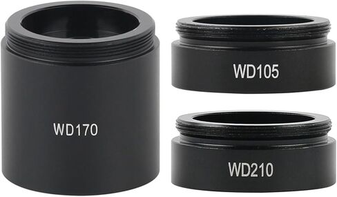 Industrial Telescope Lens, 160X 320X 105X Zoom C Mount Lens Auxiliary Objective s Industry Video Microscope Camera(WD170) in Kuwait