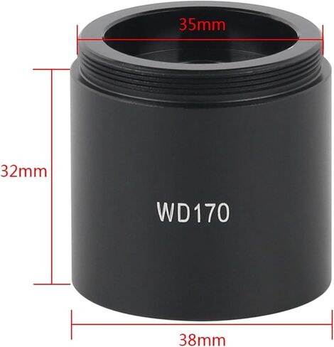 Industrial Telescope Lens, 160X 320X 105X Zoom C Mount Lens Auxiliary Objective s Industry Video Microscope Camera(WD170) in Kuwait