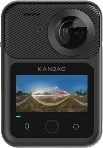 KanDao QooCam 3 Ultra 360 Action Camera,10-Bit Video, 8K Waterproof Sports Camera Dual 1/1.7" Sensors,96MP Photo,HDR,F1.6 Fast Aperture, Built-in GPS, Stabilization, AI Tracking,in-Camera Stitching in Kuwait