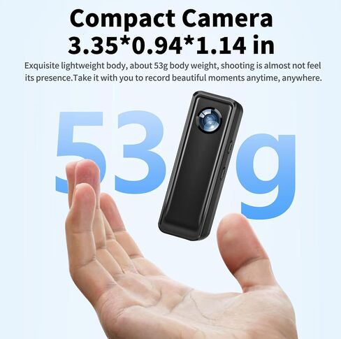 Action Camera 128GB, 4K 30FPS Body Camera, Hands Free Sports Camera with Magnetic Back Clip, Action Camcorder with Audio and Video Recording for Traveling Cycling Vlogging in Kuwait