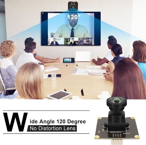 2MP Global Shutter USB Camera Module, 90FPS High Speed Camera | 120Degree Wide Angle Webcam, Golf Swing Camera for Windows, Linux, Android, Mac OS in Kuwait