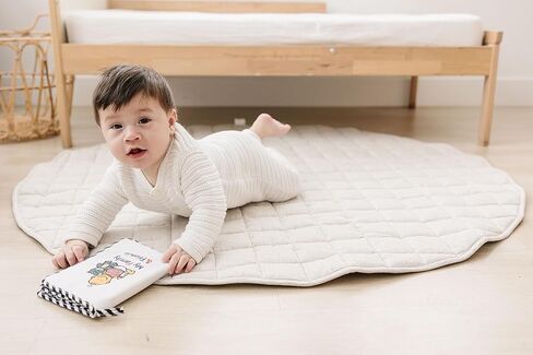 Baby's First Photo Album Soft Fabric, Holds 17 Photos, Built-In Baby Safe Mirror & High Contrast Images, Wipe Clean, Keepsake Gift for Newborns, Infants & Toddlers in Kuwait