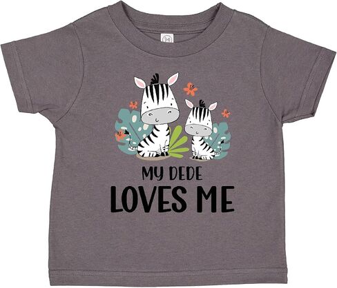 inktastic Zebra My Dede Loves Me Toddler T-Shirt in Kuwait