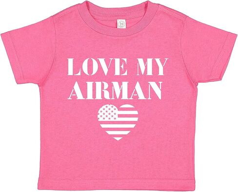 Love My Airman Airforce Baby Tee Shirt Assorted Colors (6M 12M 18M 24M) in Kuwait