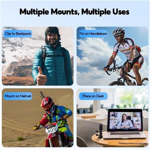 4K Magnetic Pocket Wearable Sports Camera WiFi with Waterproof Shell for Bike Motorcycle Casual Cycling Vlog Recording in Kuwait