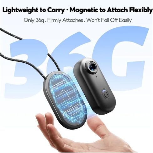 4K Magnetic Pocket Wearable Sports Camera WiFi with Waterproof Shell for Bike Motorcycle Casual Cycling Vlog Recording in Kuwait
