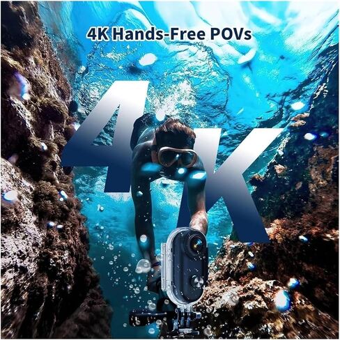 4K Waterproof Mini Wearable Body Camera WiFi Portable Helmet Cam for Motorcycle Bike Travel Outdoor Sports Vlog Recording in Kuwait