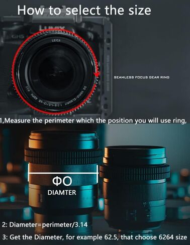 TILTA TILTAING Seamless TA-FGR 0.8 MOD Focus Gear Ring for Sony/Canon/Sigma/Tokina/Nikon/Fujifilm/Panasonic/Olympus/DU/Zeiss Lenses (69-71) in Kuwait