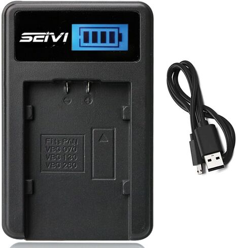Battery Charger for Panasonic VDR-D50, VDR-D50P, VDR-D50PC Camcorder in Kuwait