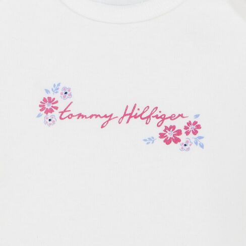 Tommy Hilfiger Baby Girls 4-Pack Short Sleeve Bodysuit Onesie in Kuwait