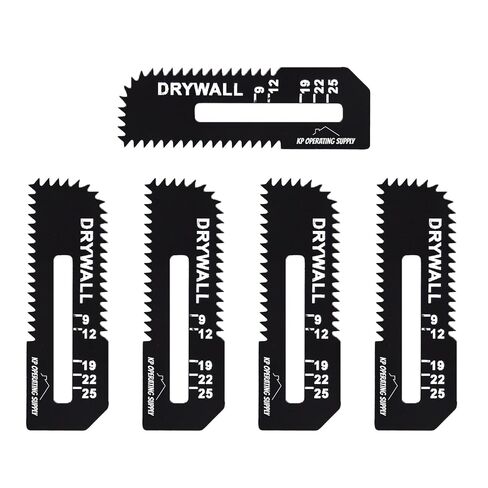5 Pack Drywall Cutter Saw Blades for Makita - High Carbon Steel Cordless Cut Out Saw Blades - Cuts Drywall up to 1-3/16" Thick - by KP Operating Supply in Kuwait