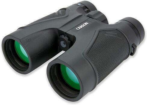 Carson 3D ED Series 10x42mm High Definition Compact and Waterproof Binoculars with ED Glass, Black (TD-042ED) in Kuwait