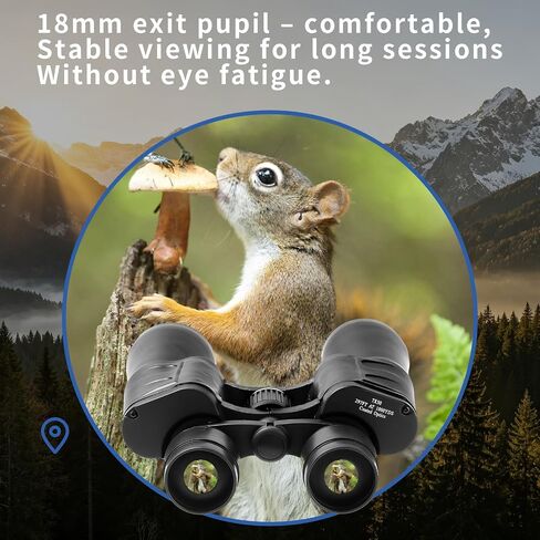 7x50 Binoculars for Adults – HD Compact Low Magnification Binocular 7X Wide Field of View for Bird Watching, Stargazing, Hunting, Travel & Sports Events in Kuwait