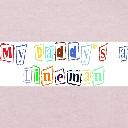 CafePress My Daddy's A Lineman Toddler T Shirt Cute Toddler Graphic Tee, 100% Cotton in Kuwait
