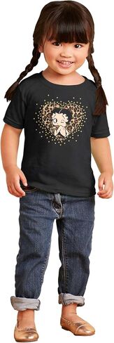 Betty Boop Cheetah Print Heart Toddler Baby Girl T Shirt in Kuwait
