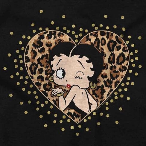 Betty Boop Cheetah Print Heart Toddler Baby Girl T Shirt in Kuwait