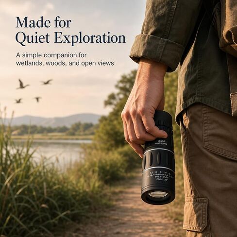 16X52 High Power Monocular Telescope, HD Clear View Portable for Adults, Outdoor Gear for Hiking Hunting, Birthday Gift for Men in Kuwait