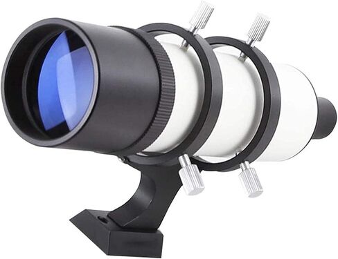 Monocular Telescope, High Power Astronomical Telescope Accessories Optical Finder Tube Finder Scope with Black and White Bracket 9X50 Lightweight for Specific Area Observation Binoculars in Kuwait