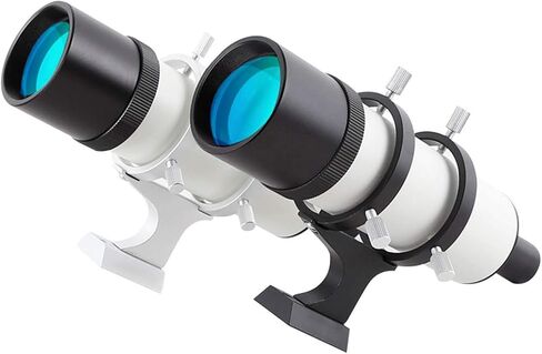 Monocular Telescope, High Power Astronomical Telescope Accessories Optical Finder Tube Finder Scope with Black and White Bracket 9X50 Lightweight for Specific Area Observation Binoculars in Kuwait