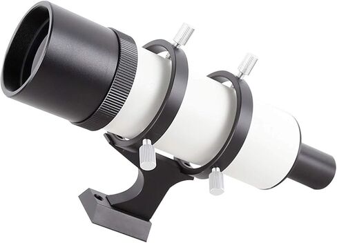 Monocular Telescope, High Power Astronomical Telescope Accessories Optical Finder Tube Finder Scope with Black and White Bracket 9X50 Lightweight for Specific Area Observation Binoculars in Kuwait