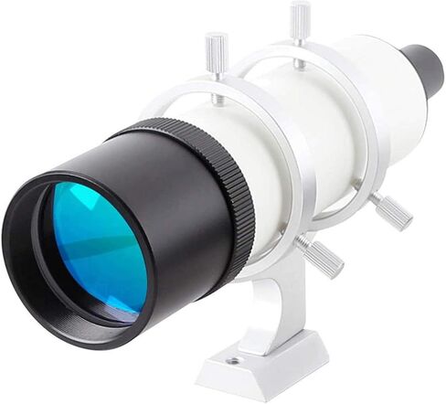 Monocular Telescope, High Power Astronomical Telescope Accessories Optical Finder Tube Finder Scope with Black and White Bracket 7X50 Lightweight for Specific Area Observation Binoculars in Kuwait