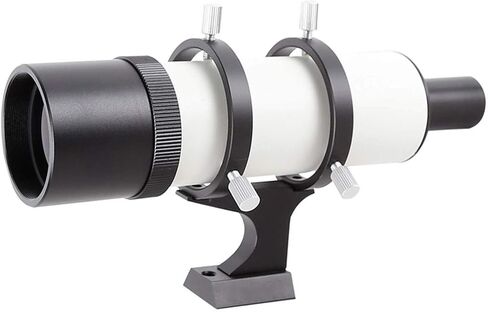 Monocular Telescope, High Power Astronomical Telescope Accessories Optical Finder Tube Finder Scope with Black and White Bracket 7X50 Lightweight for Specific Area Observation Binoculars in Kuwait