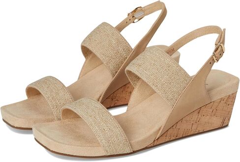 VANELi Womens Catlee Cork Slingback Casual Sandals Casual Low Heel 1-2" - Beige in Kuwait