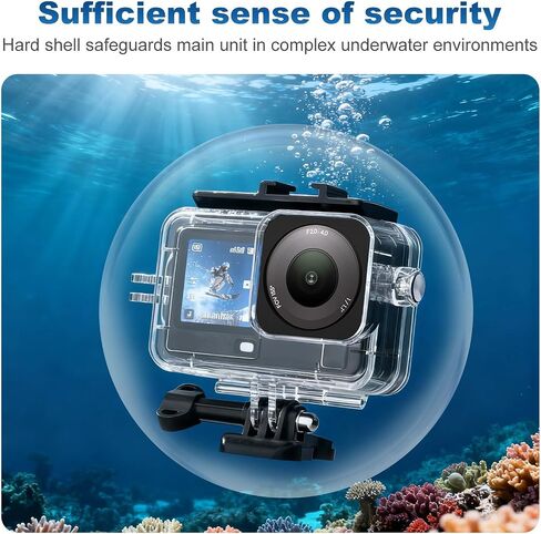 148FT/45M Underwater Waterproof Housing Case with 3Pack Filters for DJI OSMO Action 6, Underwater Dive Cover Diving Protective Shell for DJI Osmo Action6 Camera Accessories in Kuwait