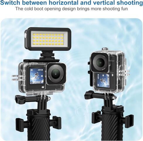 148FT/45M Underwater Waterproof Housing Case with 3Pack Filters for DJI OSMO Action 6, Underwater Dive Cover Diving Protective Shell for DJI Osmo Action6 Camera Accessories in Kuwait