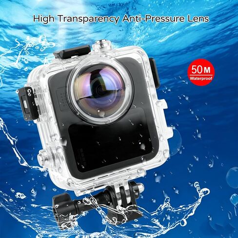 Waterproof Dive Protective Case for GoPro Max 2 Camera, 50M (164ft) Underwater Protective Housing Shell with with Bracket for Diving & Action Camera in Kuwait
