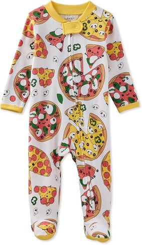 Butterblu Scout Sleep & Play 100% Organic Cotton Footed Zip Front PJs | GOTS Certified Organic Cotton Two Way Zipper Pajamas One Piece, Baby Girls, Boys, Unisex, Machine Washable in Kuwait