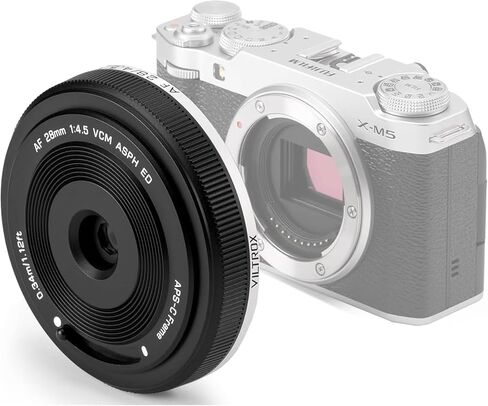 VILTROX 28mm F4.5 Pancake Lens for Sony E - Auto Focus Ultra-Thin Prime Wide Angle Full Frame Lens in Kuwait