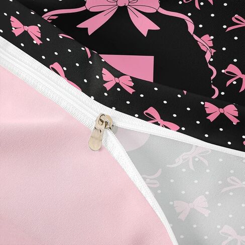 Feelyou Cute Bowknot Duvet Cover Toddler Size Bow Princess Comforter Cover for Boys Girls Personalized Letter J Bedding Set 2Pcs Room Decor in Kuwait