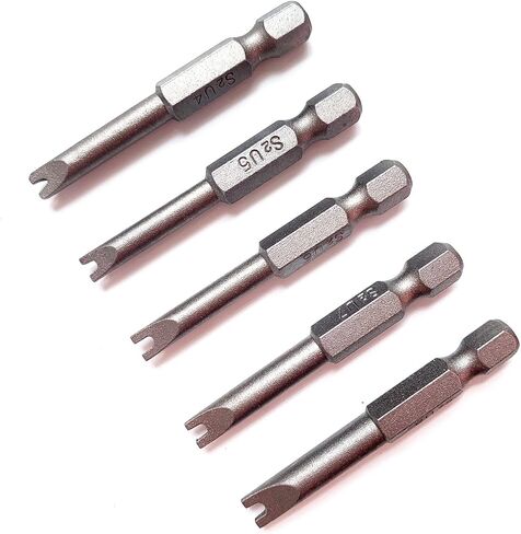Spanner Screwdriver Bits 5in1 Set U4 U5 U6 U7 U8, SKZIRI 5PCS U-shaped Screwdriver Bit Magnetic Power Tools 1/4" Hex Shank 1/2inch Length in Kuwait