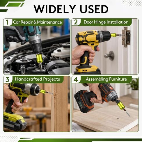 3PCS Magnetic Screw Holder Ring 4PCS PH2 Hex Screwdriver Bit Set DIY Repair | Reusable Removable Drill Bit Magnetizer Ring Household Set, Universal Magnetic Screw & Magnetic Drill Bit Holder, WANRHDZS in Kuwait
