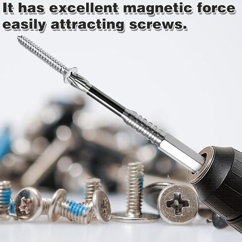 14pcs Silver K5 Anti-Slip Impact Drill Bit Set， Magnetic Screwdriver Bit Set High-Magnetic Fixion Tools for DIY Pro Use Home Workshop Repair in Kuwait