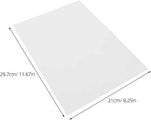 BESPORTBLE 3pcs Frosted Acrylic LED Light Diffuser Panel, Rectangular Anti-glare Cover Sheet for Uniform Light Distribution, Suitable for Bathroom and Workspace Ceiling Downlight Replacement in Kuwait