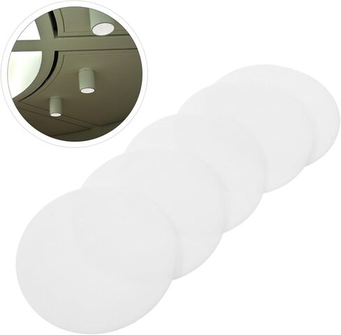 Mikikit 5pcs round White Acrylic Lamp Shade Diffuser 4 Inch Anti-glare Light Cover for Ceiling Lights with Easy Installation and Warping Resistance, for Home and Reading Corners in Kuwait