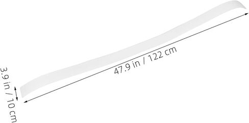 Flexible LED Light Strip Diffuser Sheet 48x4 Inches White Acrylic Panel with Milky White Seamless Look, Heat-resistant and Easy to Bend for Home and Workspace Lighting in Kuwait