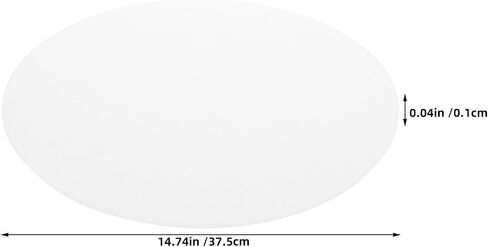 NOLITOY 2pcs Acrylic round Ceiling Light Diffuser Panel Cover 14.76 Inch Replacement for Drop Ceiling Fixtures, White Lampshade Diffuser Sheet for Comfortable and Long Term Use in Home in Kuwait