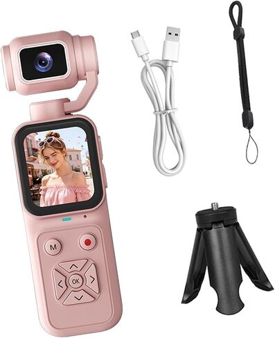 4K Vlogging Camera, Compact Handheld with Screen for Travel in Kuwait