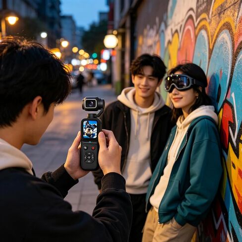 4K Vlogging Camera, Compact Handheld with Screen for Travel in Kuwait