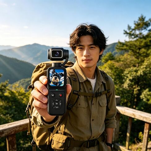 4K Vlogging Camera, Compact Handheld with Screen for Travel in Kuwait