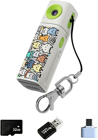 Wearable Keychain Video Camera with 2K and 32GB Storage Perfect for Everyday Moment Capturing Camera in Kuwait