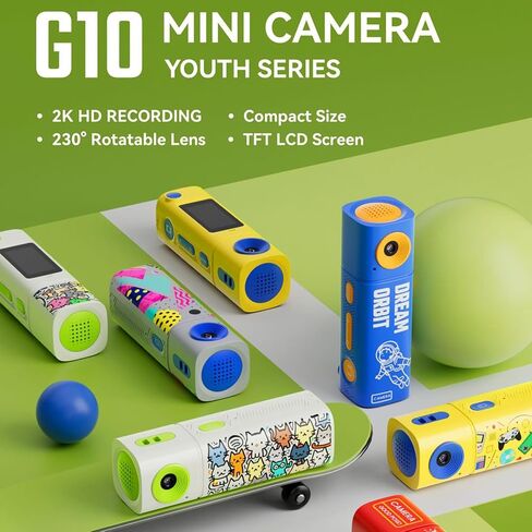 Wearable Keychain Video Camera with 2K and 32GB Storage Perfect for Everyday Moment Capturing Camera in Kuwait