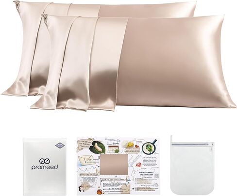 23 Momme 100% Mulberry Silk Pillowcase 2 Pack, Toddler | Both Sides Real Silk, Grade 6A+; Maintains Optimal Skin Hydration Levels Throughout Long Winter Nights in Kuwait