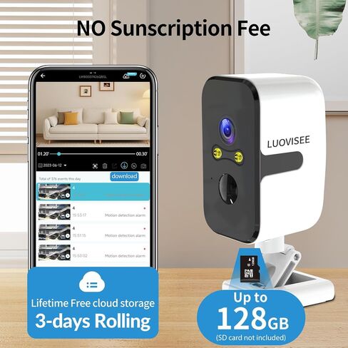 Security Cameras Wireless Outdoor, 2.4G/5G WIFI Magnetic Battery Powered Indoor Cameras for Home Security with Motion Detection,Spotlight Color Night Vision,PIR Siren,SD/Cloud Storage,Work With Alexa. in Kuwait