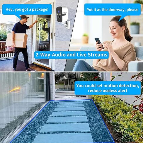Security Cameras Wireless Outdoor, 2.4G/5G WIFI Magnetic Battery Powered Indoor Cameras for Home Security with Motion Detection,Spotlight Color Night Vision,PIR Siren,SD/Cloud Storage,Work With Alexa. in Kuwait