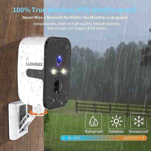 Security Cameras Wireless Outdoor, 2.4G/5G WIFI Magnetic Battery Powered Indoor Cameras for Home Security with Motion Detection,Spotlight Color Night Vision,PIR Siren,SD/Cloud Storage,Work With Alexa. in Kuwait