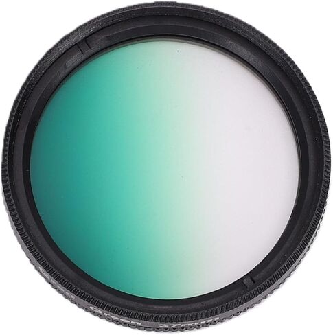 Zyyini 37mm Green Graduated Filter, Aluminum Alloy Frame Color Special Effects Filter with Knurled Texture, HD Coated, for 37mm Camera Lens, Creative Photography in Kuwait